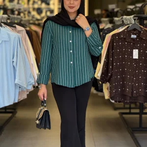 شومیز زنانه مدل جامه نیو سبز