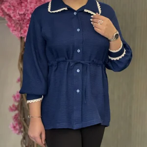 شومیز زنانه مدل شبنم استخوانی