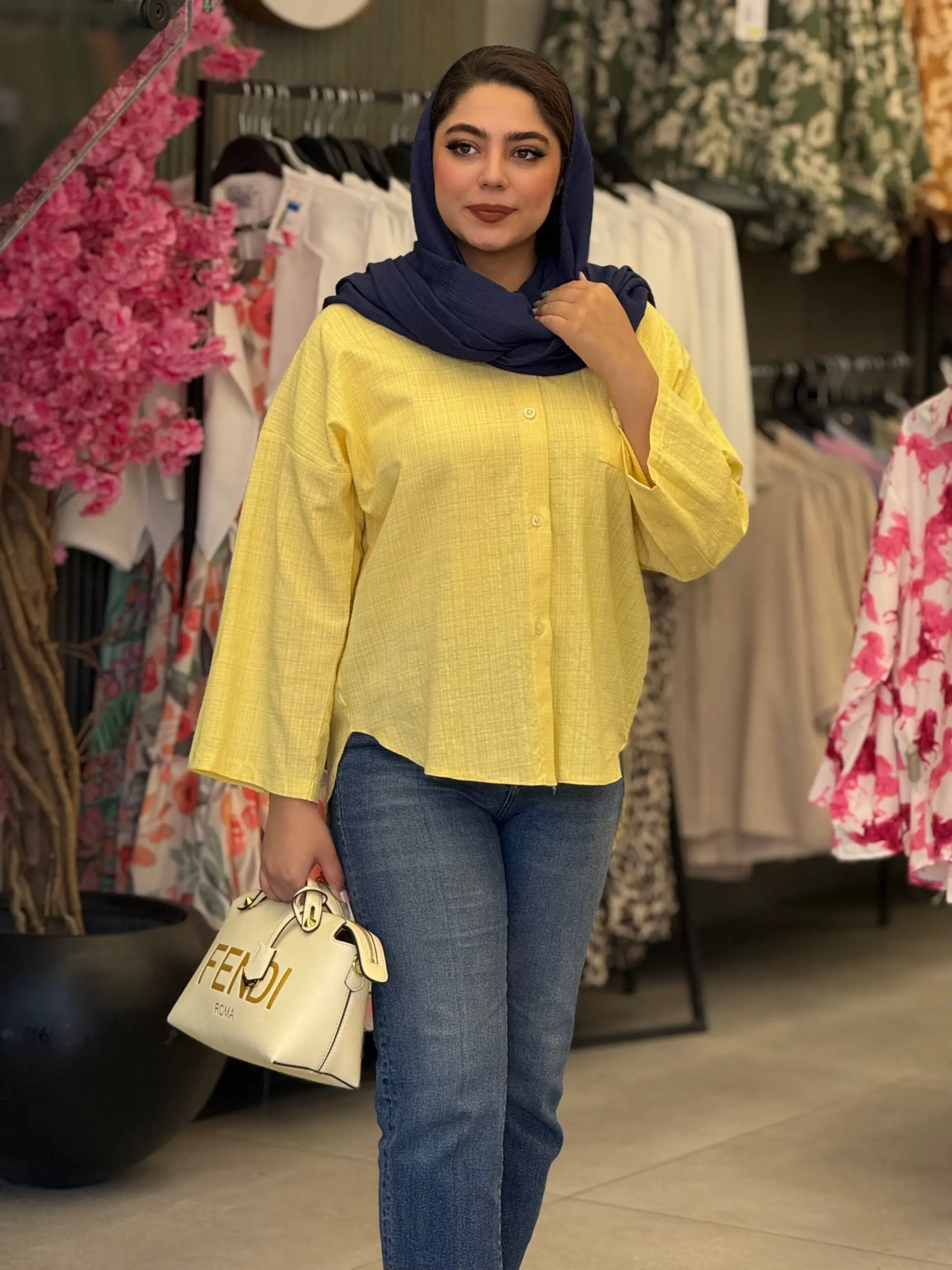 شومیز زنانه مدل پاریس قهوه ای - تصویر 6