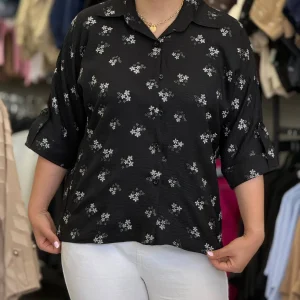 شومیز زنانه مدل تکتم مشکی