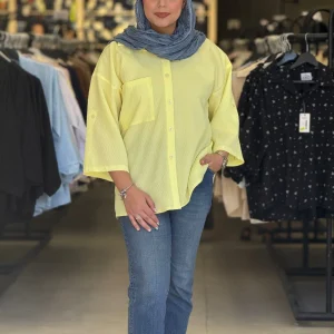 شومیز زنانه مدل هیلا لیمویی